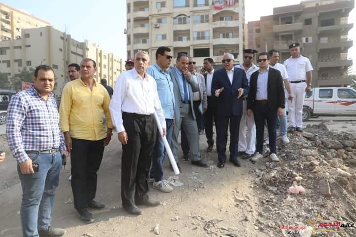 محافظ الجيزة يعاين مواقع تحويلات المرافق ونسب التنفيذ لمشروع تطوير وتغطية ترعه المريوطية