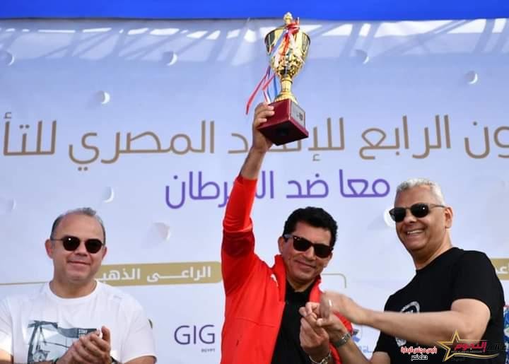 وزير الرياضة ورئيس الهيئة العامة للرقابة المالية يشهدان الماراثون السنوي الرابع للاتحاد المصري للتأمين بمشاركة 1500 فرد