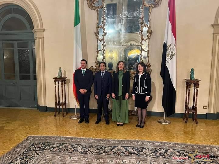 وزيرة الثقافة تلتقي سفير مصر في إيطاليا لبحث سبل التعاون في المجالات الثقافية ودعم مجالات التعاون المصري الإيطالي