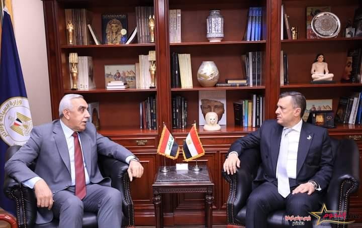 وزير السياحة والآثار يستقبل سفير العراق بالقاهرة لبحث تعزيز أوجه التعاون على المستويين السياحي والأثري