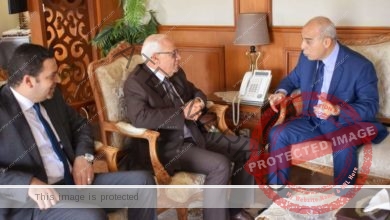 محافظ بورسعيد يستقبل نائب رئيس مجلس إدارة شركة بتروسيف 