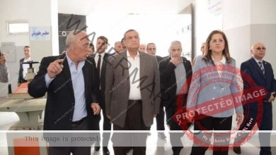 وزير التنمية المحلية يتفقد الورش الحرفية واليدوية بالمنطقة الصناعية بمدينة العريش