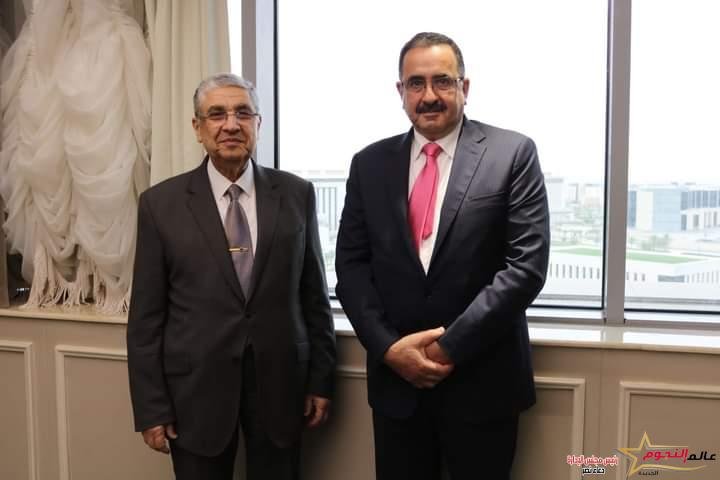 شاكر يستقبل الوزير ظافر ملحم رئيس سلطة الطاقة والموارد الطبيعية بدولة فلسطين
