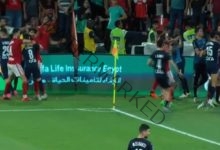 اشتباكات بين لاعبي الأهلي وبيراميدز في مباراة السوبر