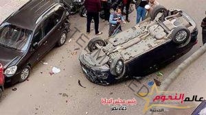 إصابة شقيقين في انقلاب سيارة ملاكي بـ"الصحراوي الغربي"