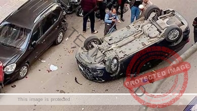 إصابة شقيقين في انقلاب سيارة ملاكي بـ"الصحراوي الغربي"