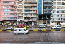 أمطار غزيرة شرق الإسكندرية يصاحبها رياح محملة بالرمال والأتربة