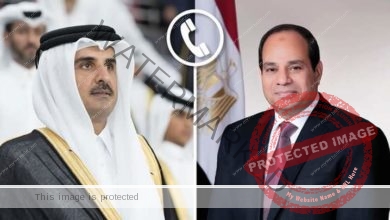 الرئيس السيسي يجري اتصالاً هاتفيا مع أمير دولة قطر لبحث سبل تعزيز العلاقات الثنائية