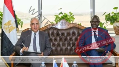 سويلم يستقبل وزير الموارد المائية والري الجنوب سوداني