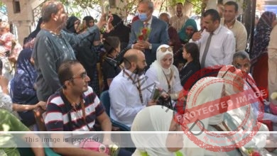 الهجان يودع الفوج الثاني من حجاج الجمعيات قبل سفرهم لبيت الله الحرام