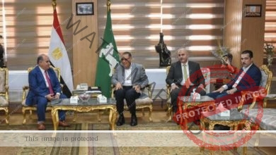 محافظ الشرقية يلتقي الرئيس التنفيذي لأفرع البنك الزراعي المصري