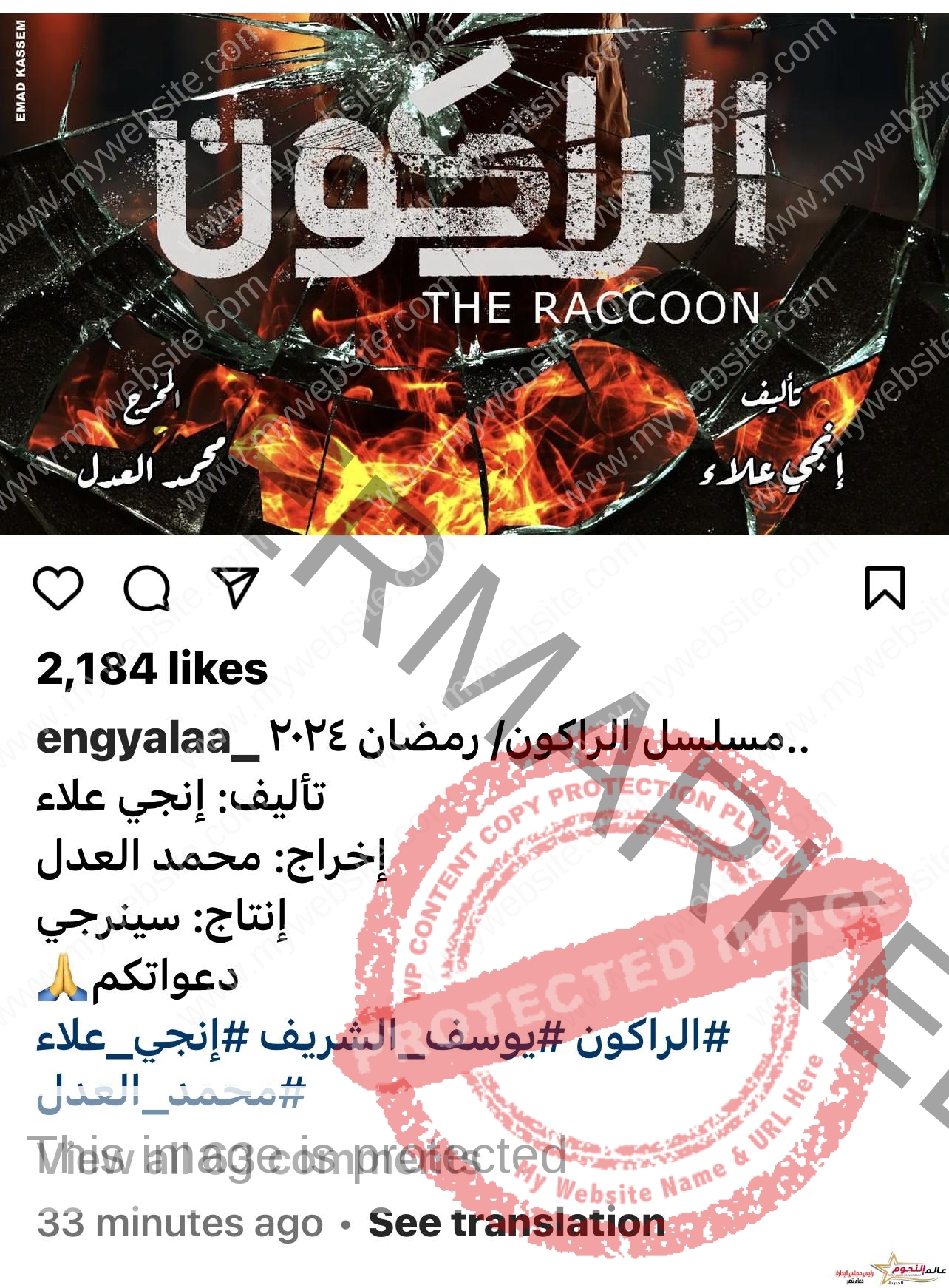 يوسف الشريف يشارك في رمضان 2024 بمسلسل "الراكون"