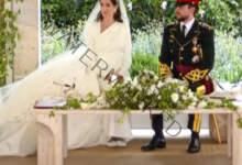 اناقة فستان زفاف الاميرة رجوة الحسين
