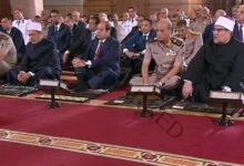 الرئيس يستمع إلى خطبة عيد الأضحى مع قيادات وجنود القوات المسلحة بمسجد القوات الجوية
