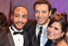 سويرس ومصطفى شعبان وليلى علوي وأحمد عبد العزيز في حفل زفاف ابنة خالد صلاح