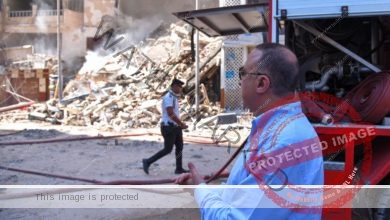 بالفيديو محافظ الإسكندرية يتواجد في موقع حادث انهيار عقار رقم 5 شارع خليل