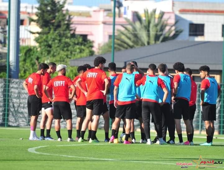 المنتخب الأوليمبي يؤدي أول تدريباته فى طنجة استعدادًا للقاء النيجر 