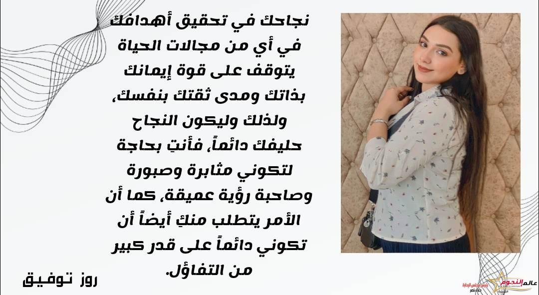 النجاح لا يأتي صدفة.. بقلم: روز توفيق انور