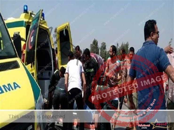 تفاصيل إصابة 18 شخصا بإصابات متفرقة في حادث انقلاب سيارة ميكروباص بـ كفر الشيخ