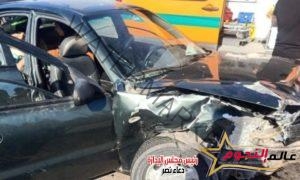 إصابة 8 اشخاص إثر حادث تصادم سيارتين بمدينة 6 أكتوبر
