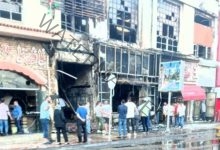 نيابة العطارين في الإسكندرية تباشر التحقيق فى واقعة نشوب حريق بالمنطقة التجارية بميدان محطة الرمل