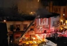 ماس كهربائي.. حريق هائل بـ 4 محال تجارية ومسرح بمحطة الرمل وسط الاسكندرية