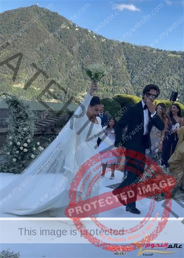 زغاريد غادة عبد الرازق في حفل زفاف ابنة شقيقتها