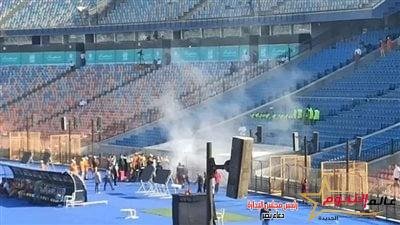 عاجل … نشوب حريق في استاد القاهرة قبل استضافة مباراة القمة بين الأهلي والزمالك