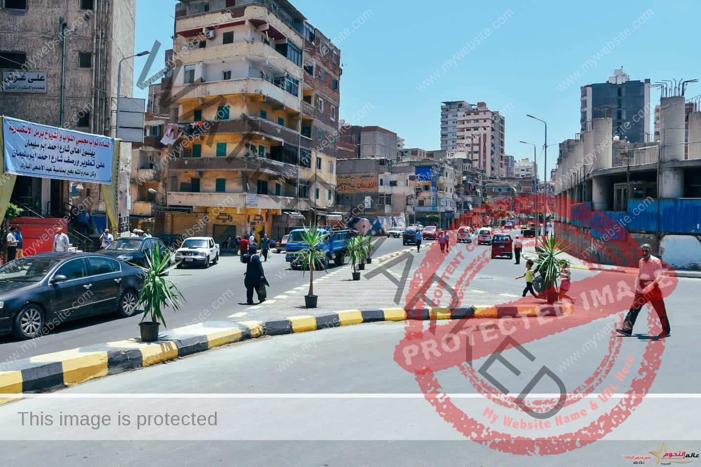 محافظ الإسكندرية يفتتح مشروع تطوير ورصف شارع أحمد أبو سليمان