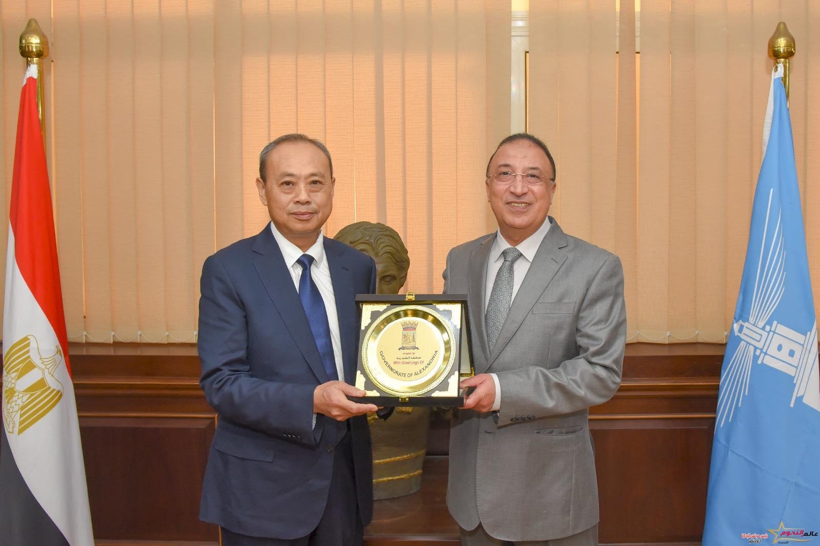 محافظ الإسكندرية يستقبل وفد مقاطعة ستشوان الصينية لتوطيد العلاقات الثنائية