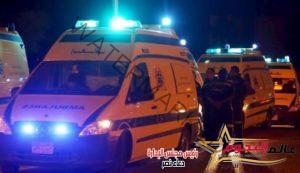 "منذ قليل" إصابة 16 عاملا فى حادث اصطدام مينى باص بسور دائرى الهرم