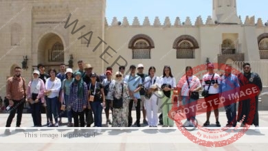 "الشباب والرياضة " تنظم جولة سياحية للوفد المغربي بمجمع الأديان ومسجد عمرو بن العاص