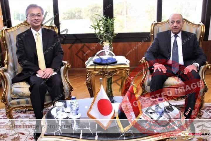 حلمي يبحث مع السفير الياباني بالقاهرة آفاق التعاون المشترك في مجال صناعة النقل الجوي 