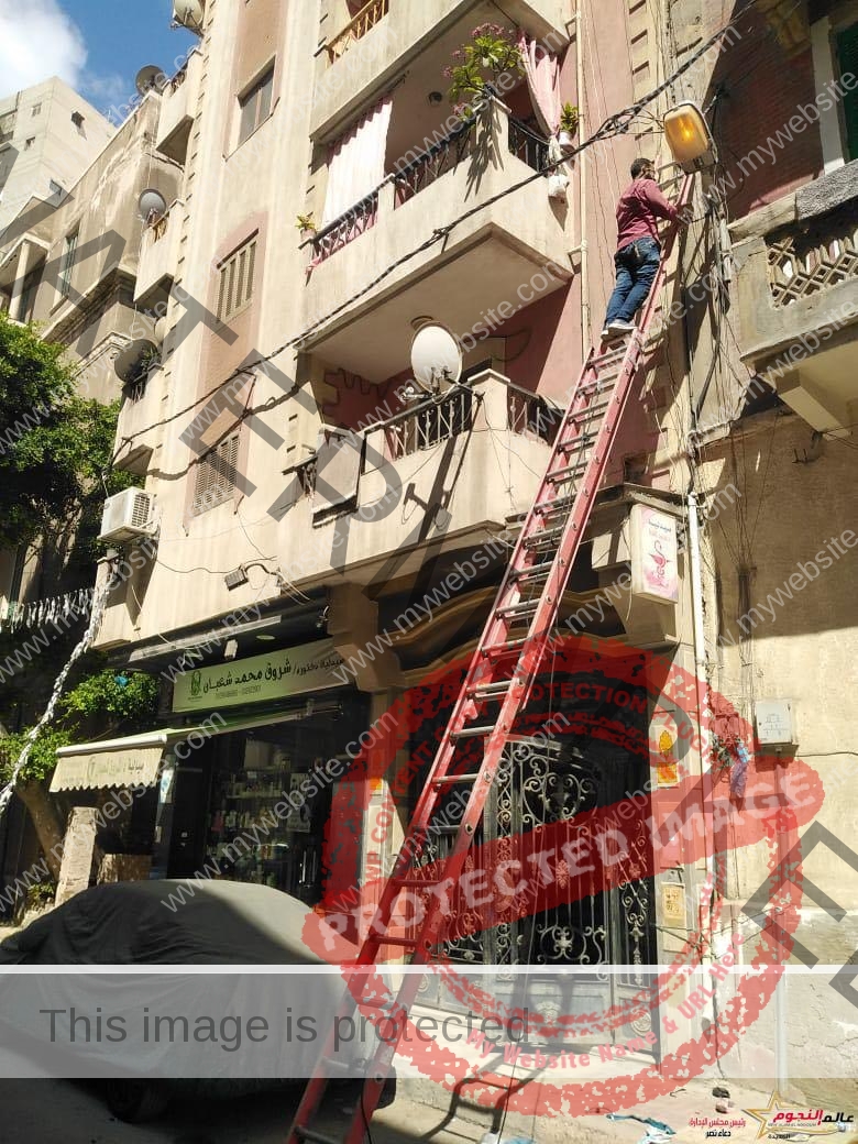 محافظ الاسكندرية يشدد علي رفع كفاءة الإضاءة العامة بجميع أحياء الثغر