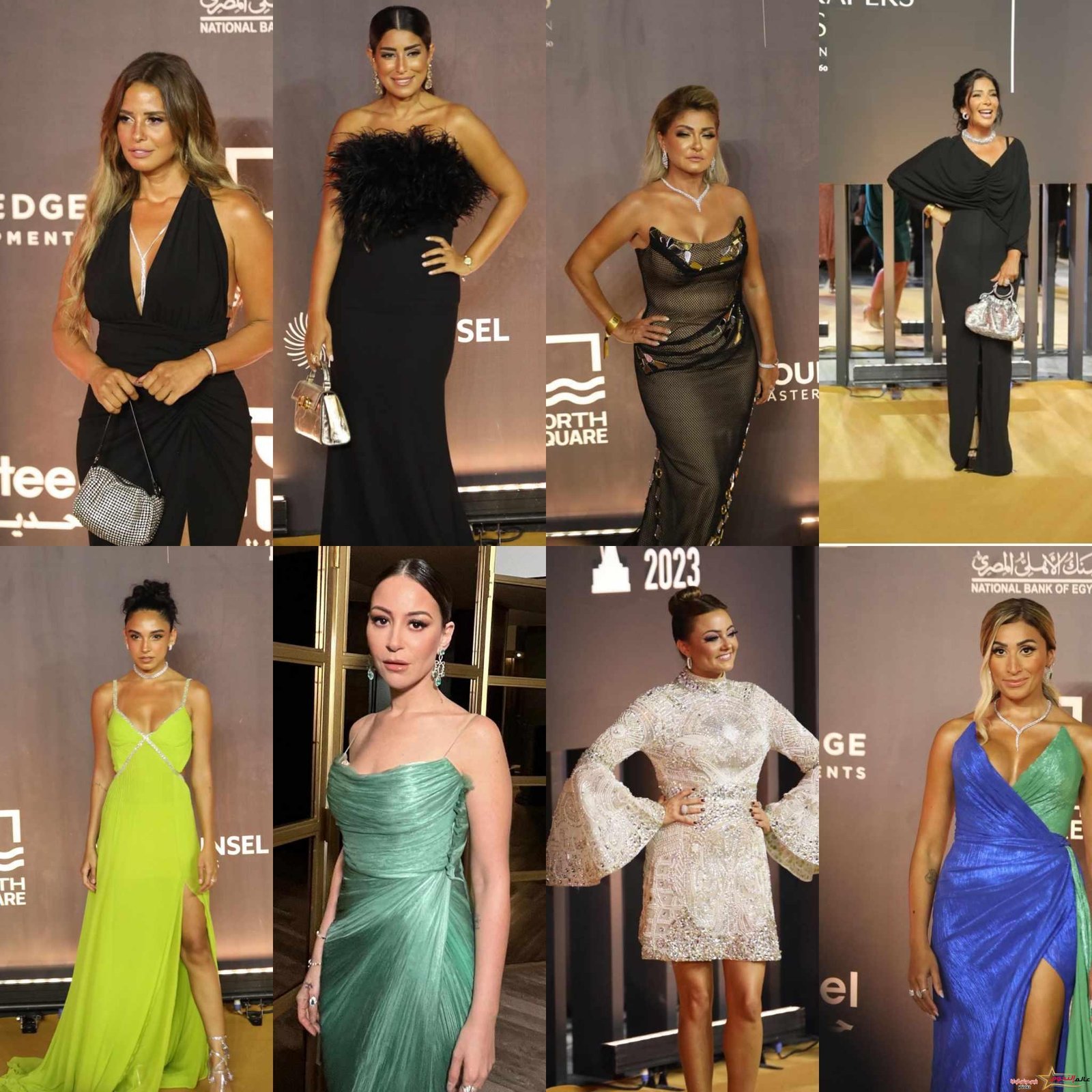 نجمات يتألقن بالفساتين السوداء على السجادة الحمراء في مهرجان القاهرة للدراما 