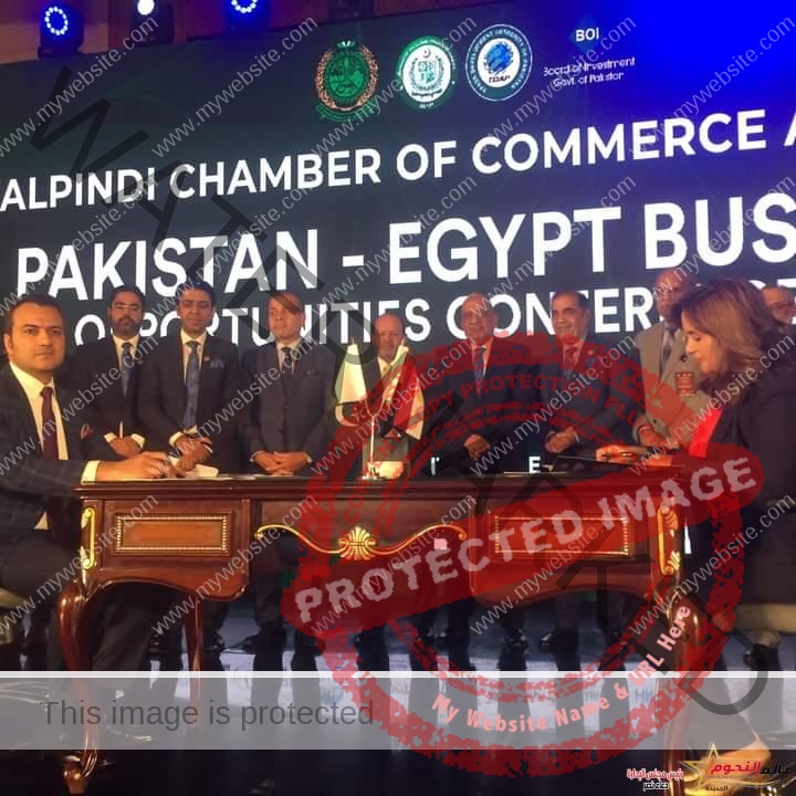 عصمت يفتتح مؤتمر فرص الأعمال بين مصر وباكستان 