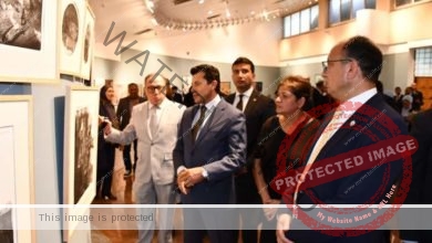 وزير الشباب والرياضة ورئيس جامعة حلوان وعدد من رؤساء الجامعات يفتتحون معرض الكليات الفنية