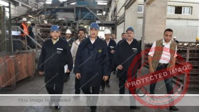 "وزير الدولة للإنتاج الحربي" يتفقد شركة حلوان للمسبوكات
