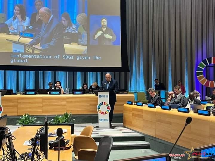 وزير الخارجية يلقي كلمة مصر خلال قمة أهداف التنمية المستدامة 1 وزير الخارجية يلقي كلمة مصر خلال قمة أهداف التنمية المستدامة