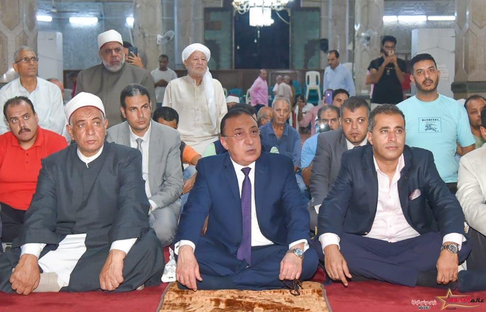 محافظ الإسكندرية يشهد احتفالية المولد النبوي الشريف بمسجد المرسى أبو العباس