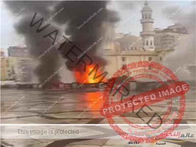 السيطرة على حريق بغرفة كهرباء بجوار مسجد أبو العباس بالإسكندرية