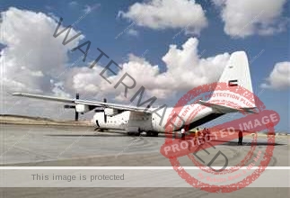 وصول طائرة مساعدات أردنية لمطار العريش