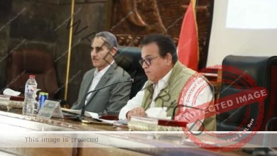 وزير الصحة ومحافظ الغربية يعقدان مؤتمرا صحفيا بمقر ديوان عام المحافظة 