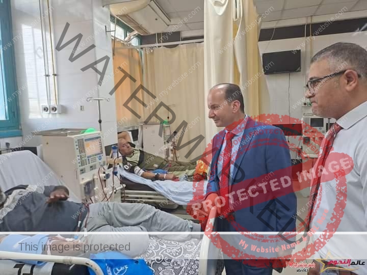 وكيل وزارة الصحة يجري زيارة تفقدية لمستشفي النيل للتأمين الصحي 