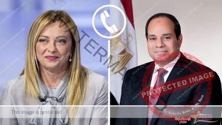 السيسي يتلقي اتصالاً هاتفياً من رئيسة الوزراء الإيطالية جورجيا ميلوني