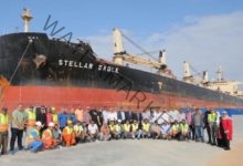 ميناء العريش يستقبل السفينة STELLAR EAGLE لتصدير 40 ألف طن ملح لكينيا
