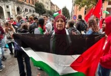 استمرار التظاهرات في ايطاليا ضد العدوان على غزة 