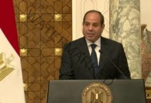 وصول الرئيس السيسى إلى مقر انعقاد مؤتمر القاهرة للسلام