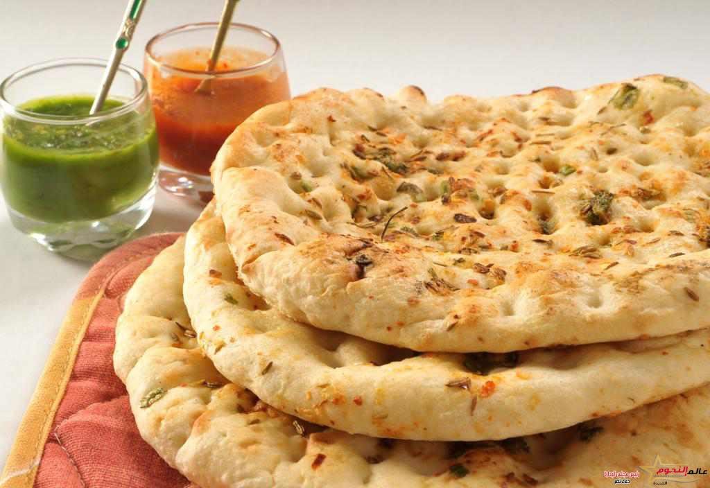 طريقة عمل خبز النان الهندي من مطبخ عالم النجوم