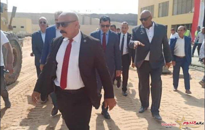 صبحي يقوم بجولة تفقدية بنادي المصري القاهري